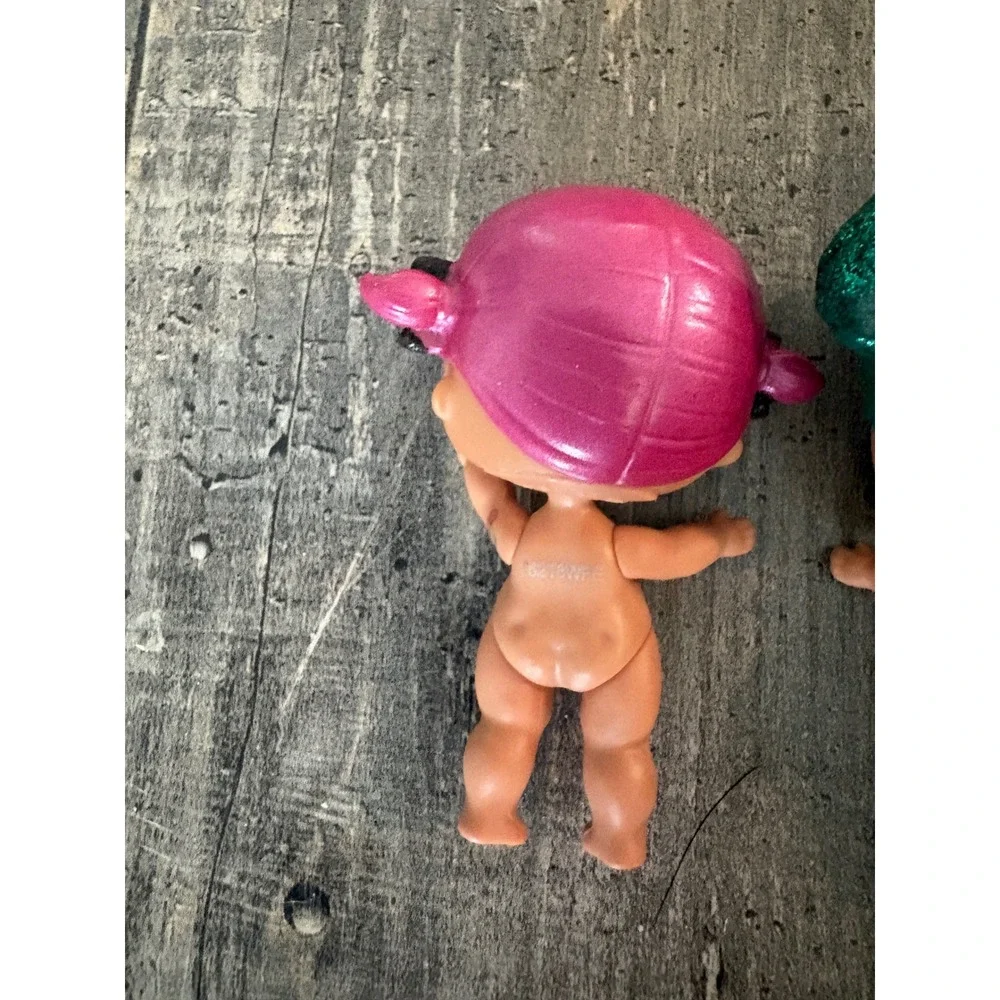 MGA LOL Surprise Doll Lot 3pc Glitter Teal Pink Purple Green Hair Collectibles